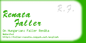 renata faller business card